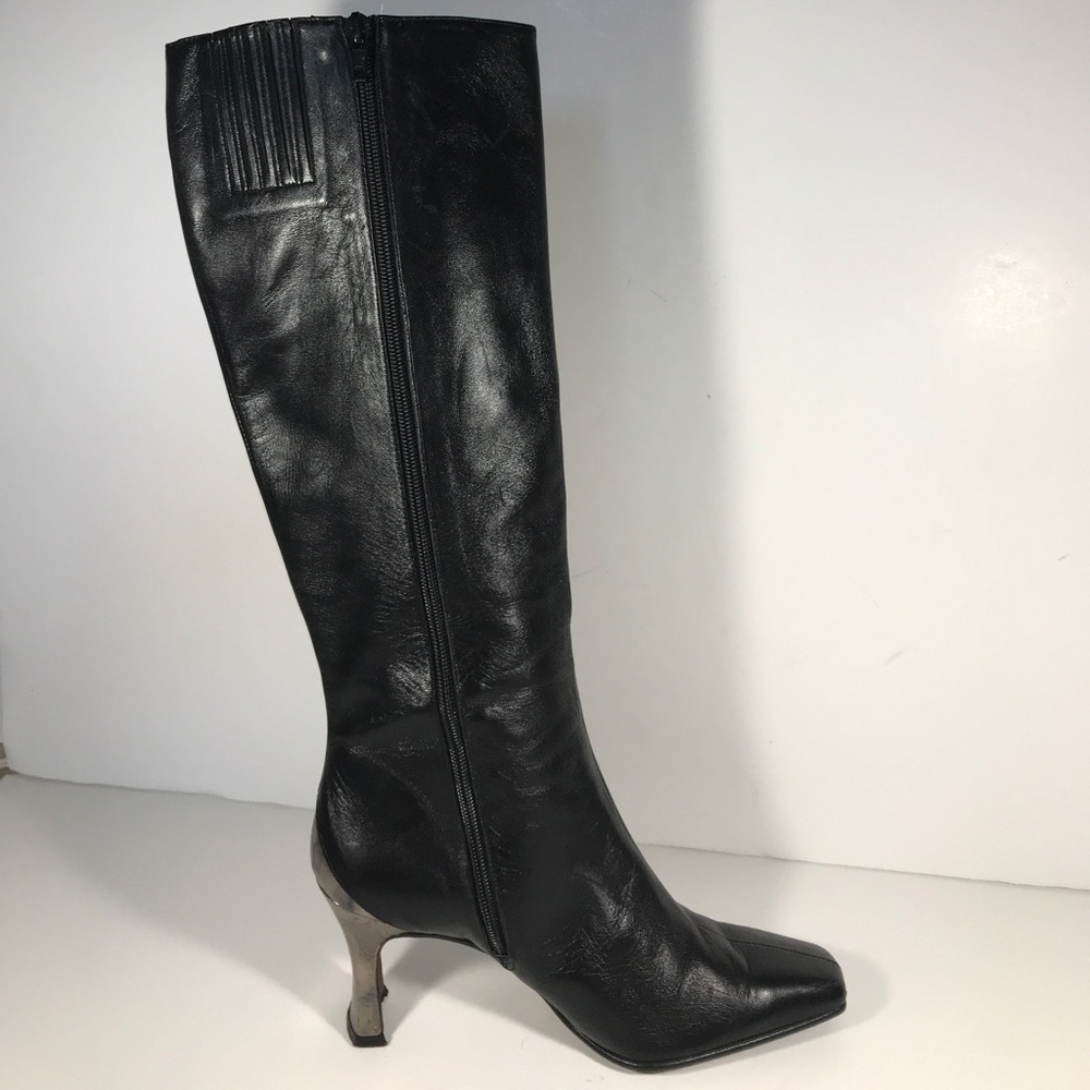 Judi Z Boots black & silver size 8M - Picture 3 of 6